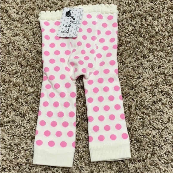 Never worn polka dot sweater tights/leggings - Picture 5 of 8